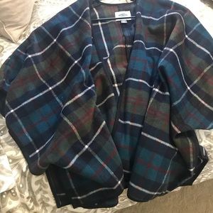 Plaid fleece sweater